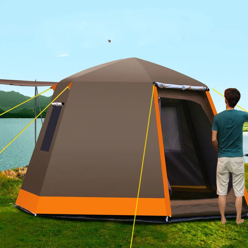 Уличная палатка Baraza De Acampamento Carpas Camping 6 стороннее Окно двери воздухопроницаемая