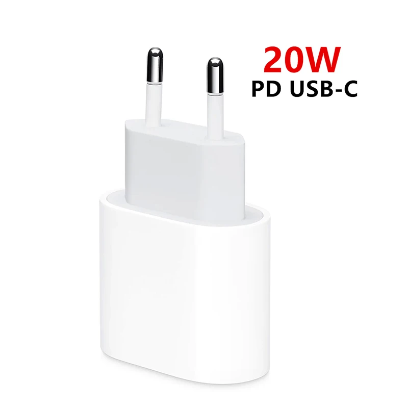 Оригинальный адаптер питания 20 Вт USB-C для iphone 12 12mini Pro Max Type C 18 быстрое зарядное