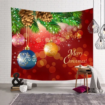 

Gift Blanket Hanging Printed Christmas 150*130cm Tapestry Snowman Reindeer