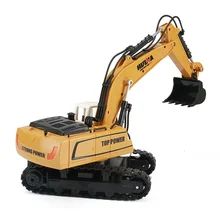 Радиоуправляемый экскаватор 9 каналов 2,4G Wltoys зарядка RC Автомобиль Управление строительство грузовик гусеничный экскаватор модель электронный инженерный грузовик