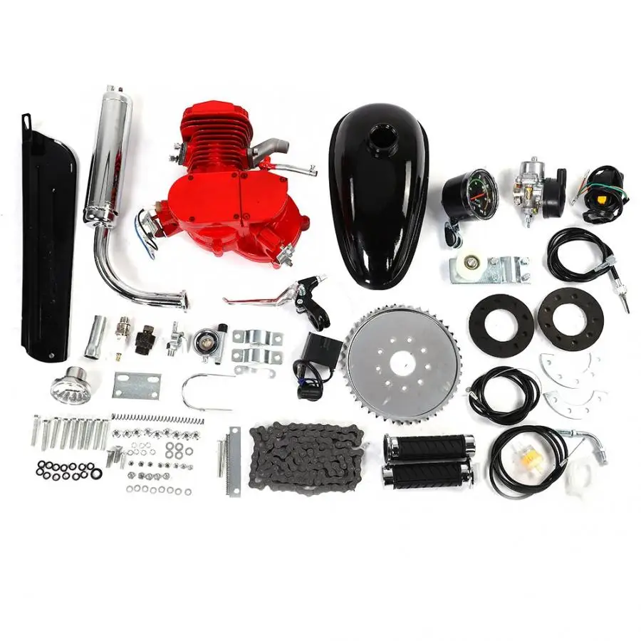US 80cc велосипедный мотоцикл 2 тактный бензиновый двигатель набор для DIY