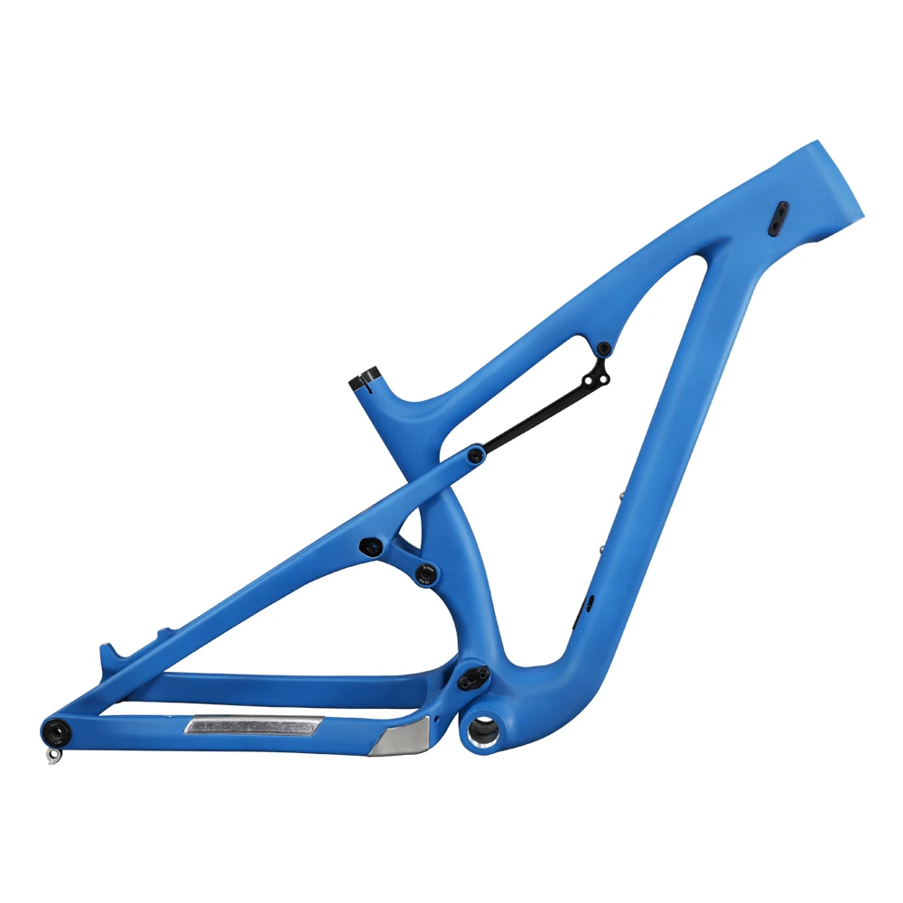 

Icanbikes 26ER полностью подвесная углеродная рама для велосипеда 200x51 Задний амортизатор 120 мм Дорожный SN04 с синей краской