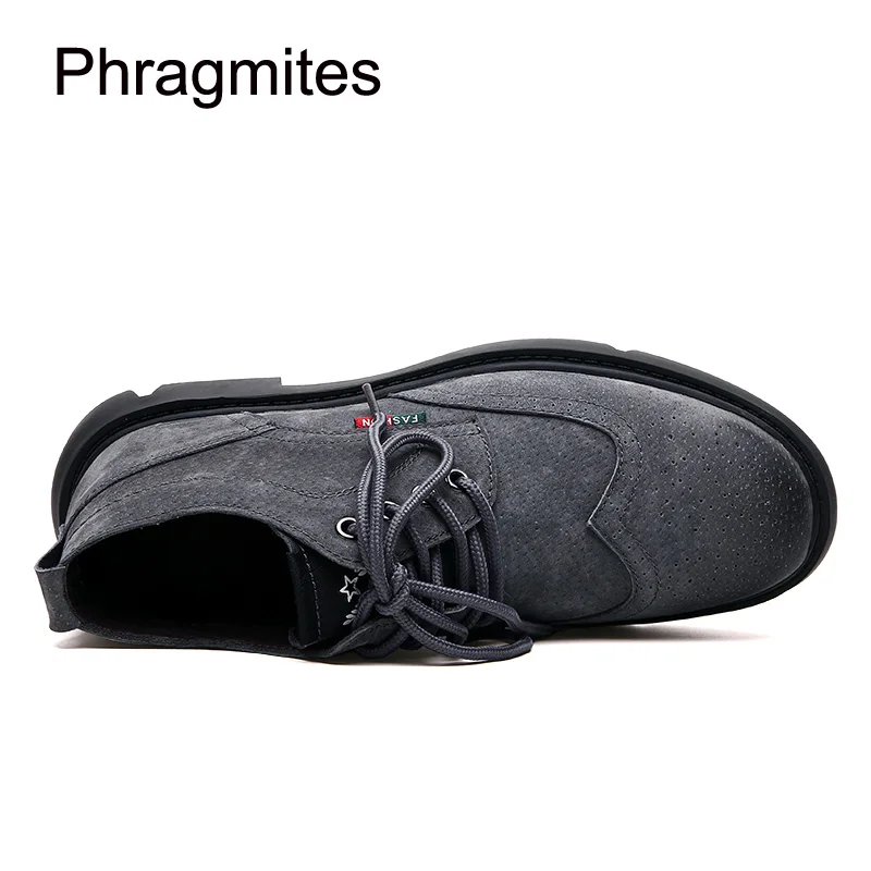 Phragmites повседневные мужские ботинки Чукка в деловом стиле из свиной замши; Zapatos De Mujer; уличные теплые зимние кроссовки; Модные ботильоны
