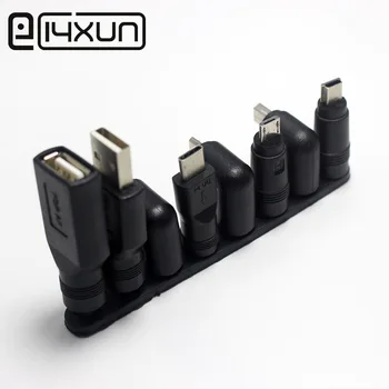 

1set Commonly used USB set 5.5*2.1mm Female jack to Mini / Micro / Type-C / USB 2.0 Male Plug DC Power Connector Adapter