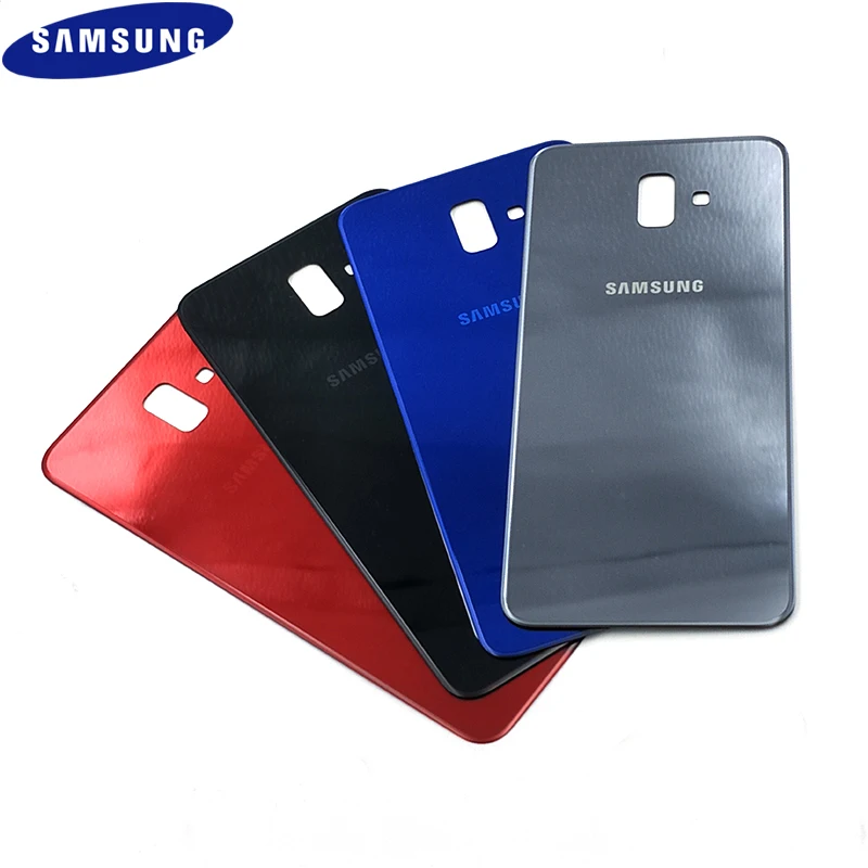 Задняя крышка батарейного отсека для Samsung Galaxy J6 Plus + официальный оригинальный