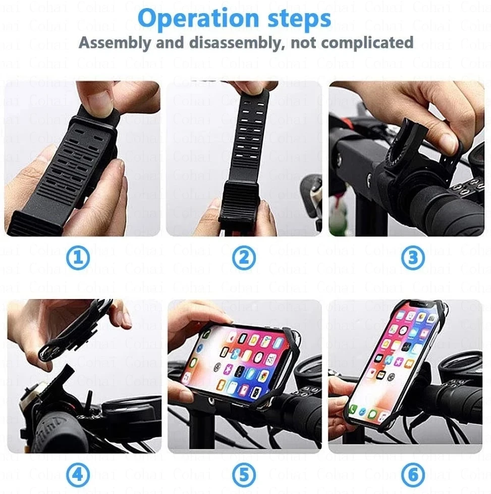 Bike Phone Holder Bicycle Mobile Cellphone Holder Motorcycle Suporte Celular For iPhone Samsung Xiaomi Gsm Houder Fiets — view 6