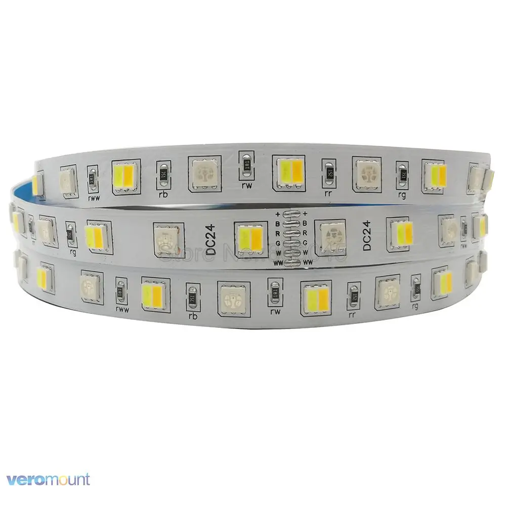 5 м RGB+ CCT RGB+ CW+ WW 2 в 1 Светодиодная лента 5050 SMD, Светодиодная лента e бар световая гирлянда праздничные декоративные огни 12 В 24 в 12 мм PCB