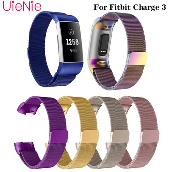 

For Fitbit Charge3 Milanese Strap For Fitbit Charge3 Men's Watch Women's Bracelet Smart sport Watch strap Wristband Accessories