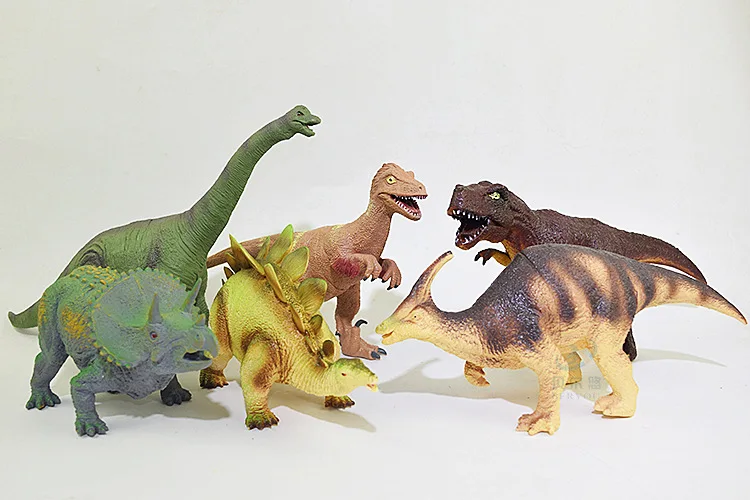 С динозавром «Мир Юрского периода» игрушка 6-модели динозавров игрушка T-Rex в парк развлечений Стегозавр детская развивающая игрушка