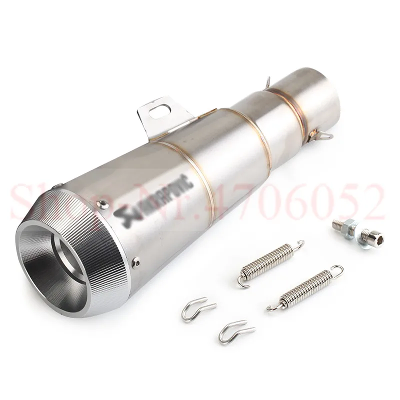 ДЛЯ CRF 230 GSR 600 CB650F R3 GSXR750 CBR500RR ZX6R ER6N мотоцикл выхлопной трубы 51 мм Универсальный - Цвет: Белый