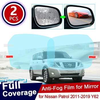 

for Nissan Patrol 2011~2019 Y62 Full Cover Anti Fog Film Rearview Mirror Accessories Waterproof Rainproof Car Sticker 2016 2017