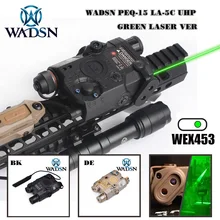 WADSN страйкбол PEQ LA5C с зелеными точками lazer Тактический UHP внешний вид без функции просто зеленый лазер нулевой сброс подсветка для оружия WEX453