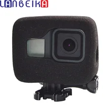 LANBEIKA пенопластовое ветровое стекло чехол для GoPro Hero 8 черная губка для камеры защита от ветра и шума ветра