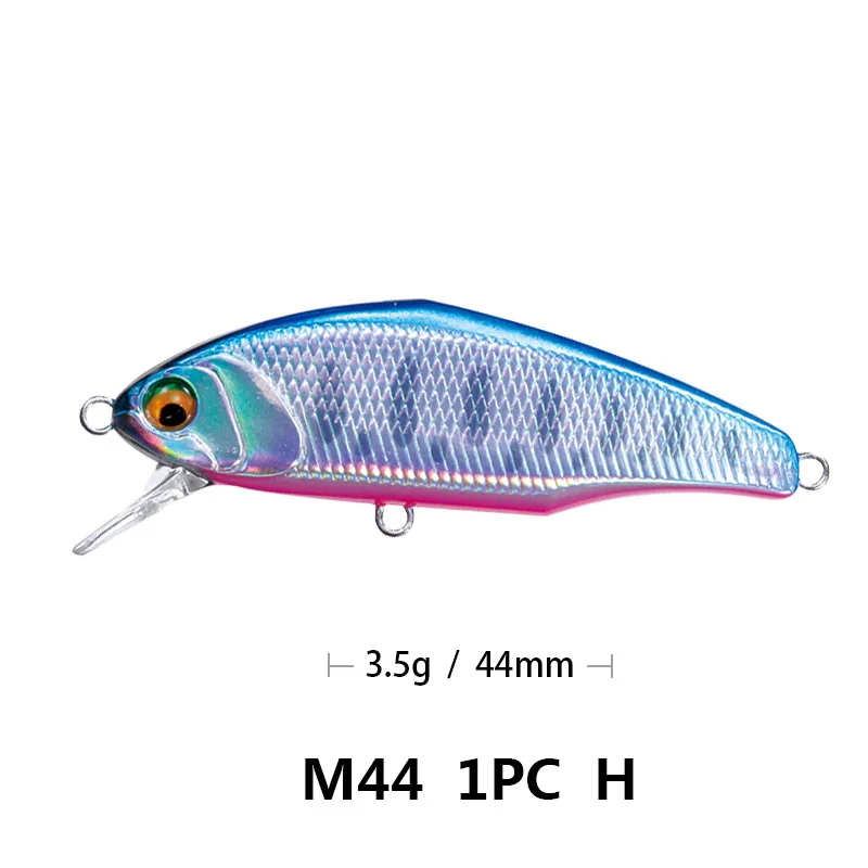 Bassland 45s max мы собрали воедино опускается на дно Minnow приманки для ловли рыбы, 44 мм 3,5 г форель, щука, искусственная приманка жесткая приманка 12 Цветов рыболовные снасти - Цвет: 008