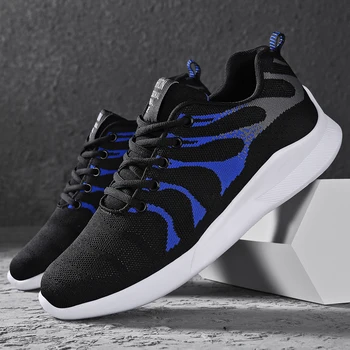 

2019 Spring And Autumn Men's Casual Sports Shoes Men's Summer Couple Models Flying Woven Tide Shoes Large Size Men's Shoes