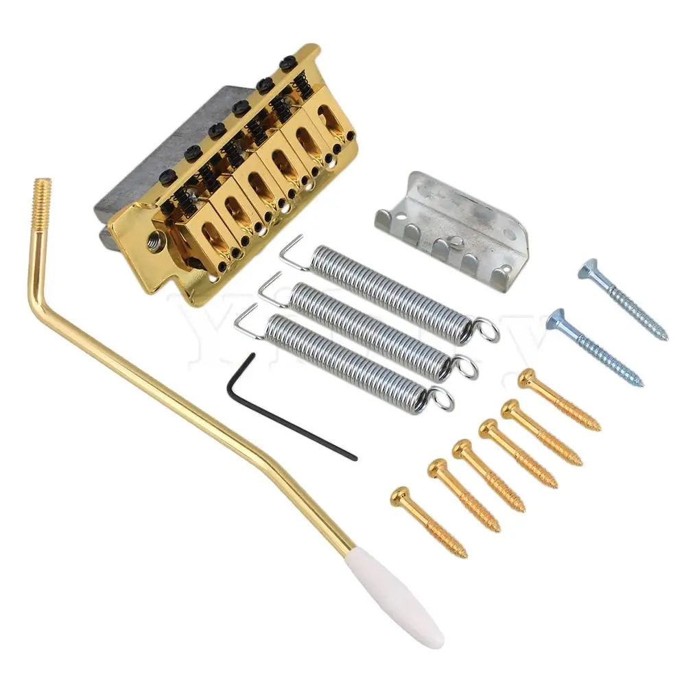 Yibuy набор мостов для электрогитары|gold tremolo|tremolo bridgefor electric guitar |