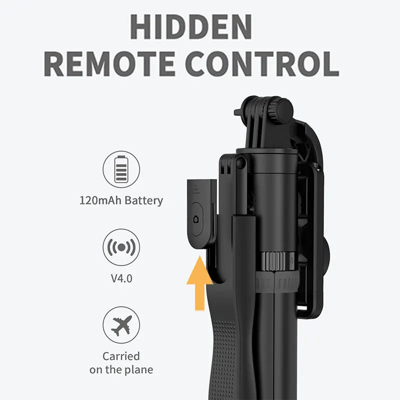 Roreta Hochwertiges neues 1,49 m großes Bluetooth-Selfie-Stick-Stativ. Faltbare Einbeinstative, universell für Gopro-Kameras für Smartphones_voghion.com