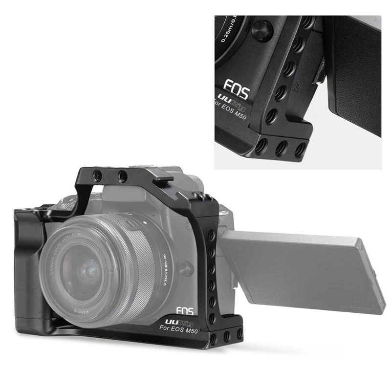 Abkt-uurig клетка для DSLR камеры для Canon EOS M50 M5 Arca быстросъемная клетка с отверстием Arri для видеосъемки