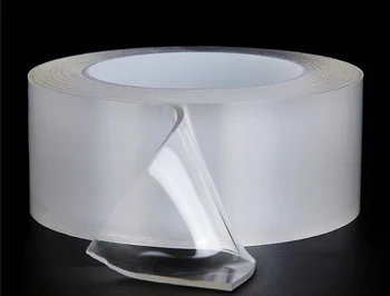 

1 Roll Reusable Transparent Double-sided Tape Can Washed Acrylic Fixing Tape Nano tape No Trace Magic Car Double-sided Tape
