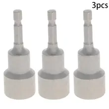 Utoolmart 3 шт. 1/" немагнитное шестигранное гнездо 65 мм длиной 17 мм/19 мм хром-ванадиевая ударная гайка сеттер драйвер бит адаптер Ручной инструмент