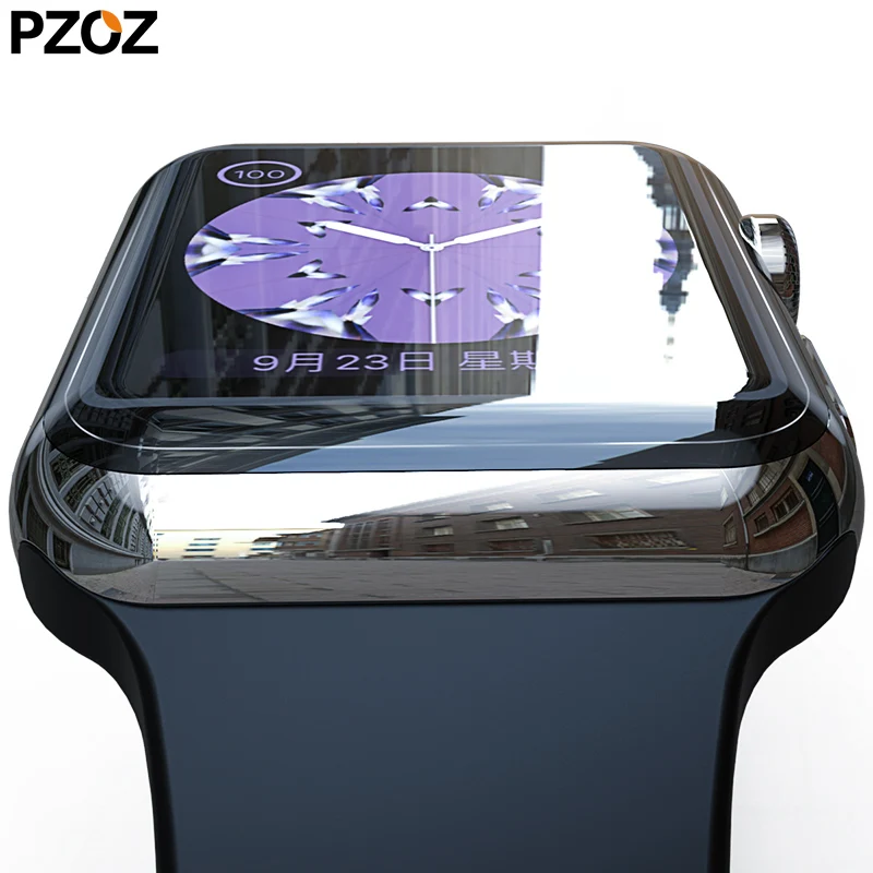 Защитный чехол PZOZ для apple watch 4 5 мягкая Гидрогелевая пленка 3D 1 2 3 38 мм 42 40 44