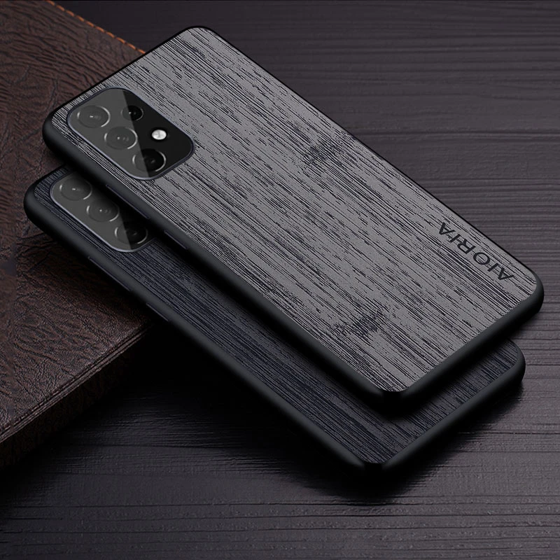 Case for Samsung Galaxy A53 A73 A33 A23 5G funda bamboo wood pattern Leather phone cover Luxury for galaxy a53 case coque capa samsung silicone