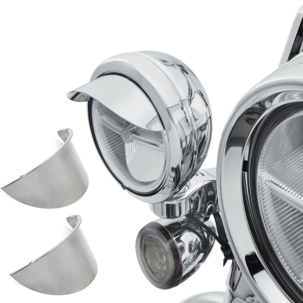 Aftermarket БЕСПЛАТНАЯ ДОСТАВКА мотоциклетные запчасти 1 пара 4,5 "фара козырек прожектор козырек для harley davidson Touring Dyna Sports|Накладки и декоративные молдинги| | АлиЭкспресс