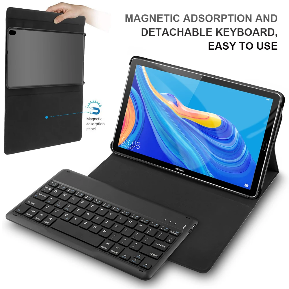 Для huawei MediaPad M6 10,8 планшет Bluetooth клавиатура Магнитная Адсорбция и съемная клавиатура чехол с кожаный чехол
