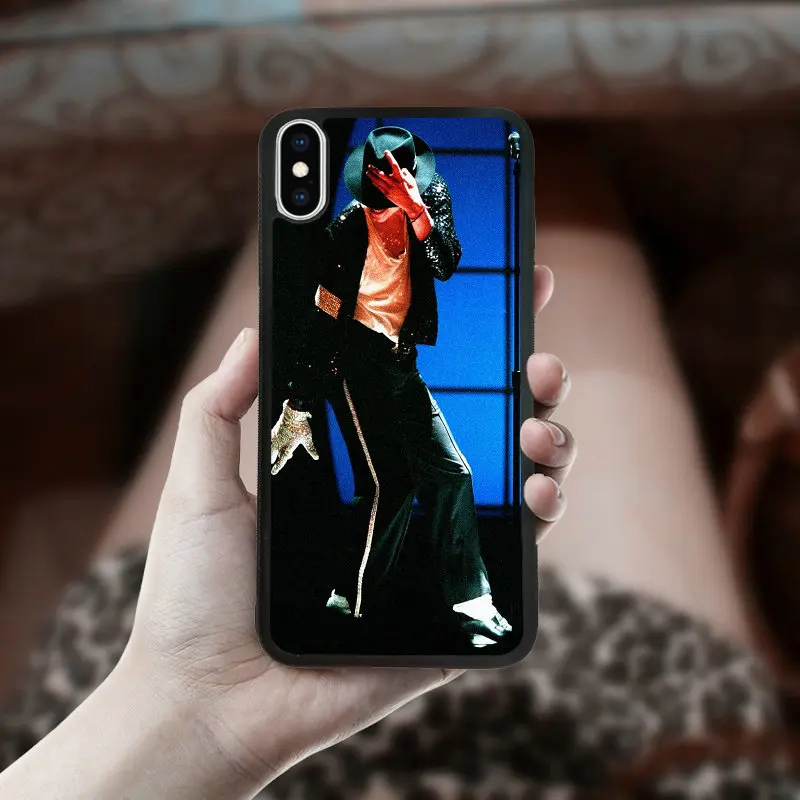 pattern 1 Чехлы для iphone XS Max PC из ТПУ и твердого пластика задняя сумка для мобильного телефона 6,5 дюймов Задняя крышка мягкая оболочка Майкл Джексон певица - Цвет: pattern 1