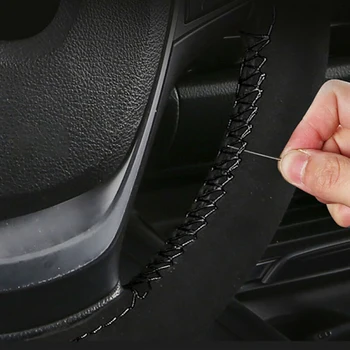 

Protector Steering Wheel Cover Suede Anti-Slip DIY 38cm Universal Black