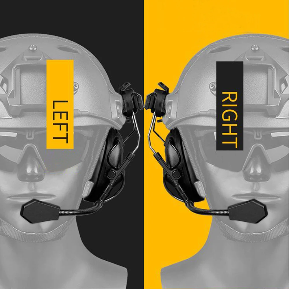 Тактический шлем гарнитура с адаптером шлем военные гарнитуры охотничьи слуховые интеллектуальные звукопоглощающие наушники