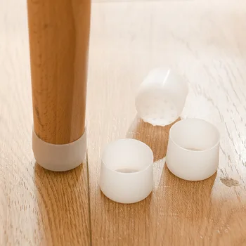 

Table Chair Leg Silicone Cap Pad Furniture Table Feet Cover Floor Protector Non-slip Chair Mat Caps Foot Protection Bottom Cover