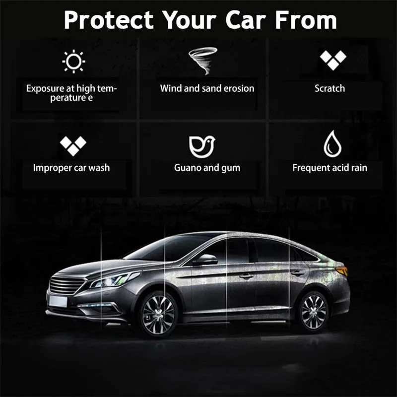 Auto Quick Coat Ceramic Coating Car Wax 3 in 1 Hydrophobic Car Polish Waterless Wash Shine Polymer Sealent Spray Protection