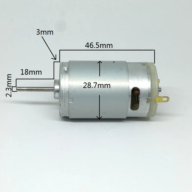 Motore elettrico DC al carbonio da 34,5 mm di diametro, 6V - 24V ad alta  velocità di rotazione con magnete permanente., Produttore di micro motori  per apparecchiature mediche