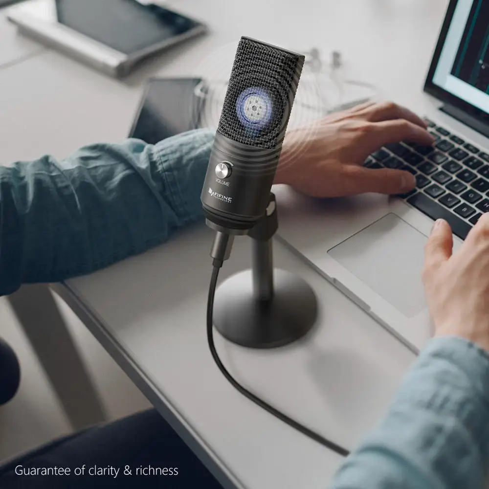 FIFINE USB Microphone for laptop and Computers for