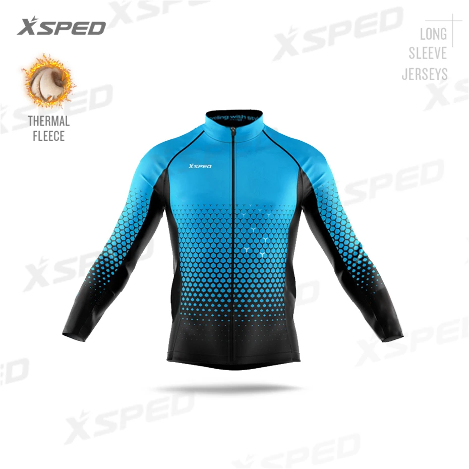 Зимняя одежда для велоспорта Pro team, комплект из Джерси с длинным рукавом, мужская куртка, Теплая Флисовая одежда, командная форма, MTB, гоночный велосипед, теплая одежда - Цвет: Cycling Jerseys