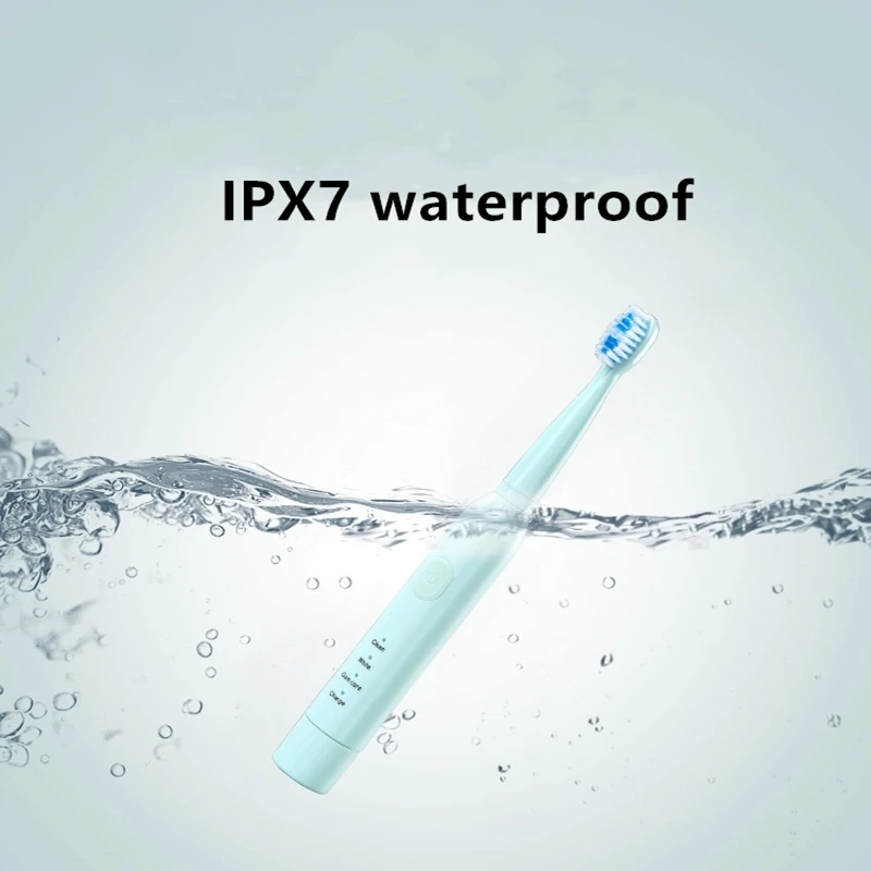 Powerful Sonic Electric Toothbrush 3 Modes IPX7 Waterproof Replaceable Head USB Charger with Dental Cleaner Face Brush Powerful Sonic Electric Toothbrush 3 Modes IPX7 Waterproof Replaceable Head USB Charger with Dental Cleaner Face Brush