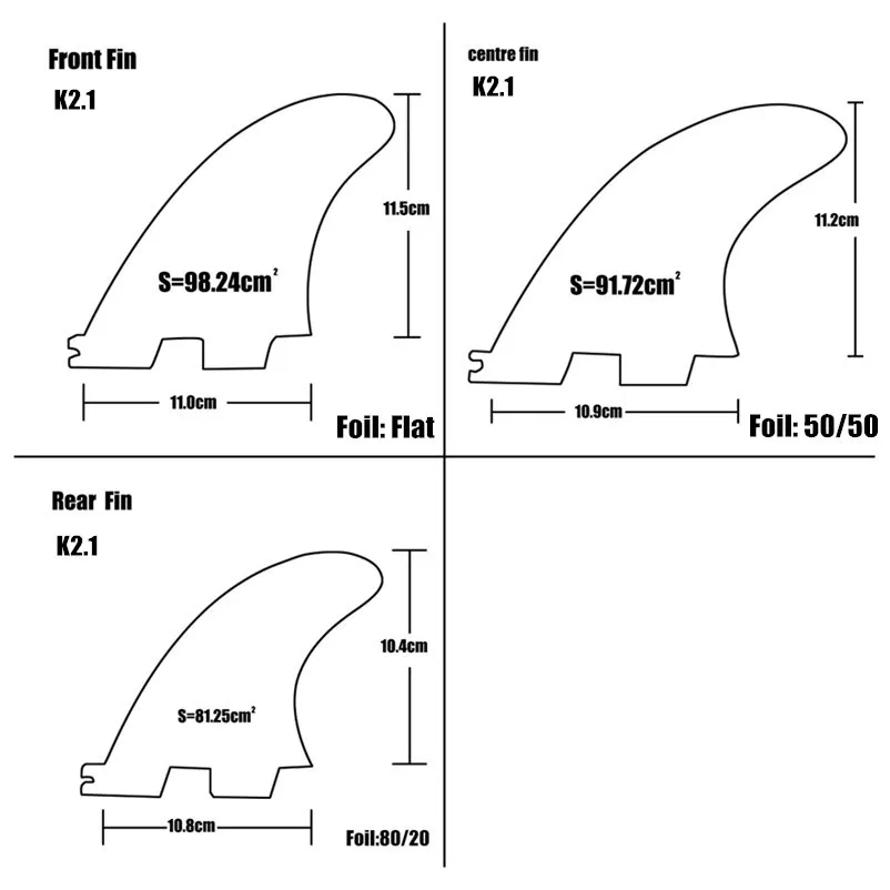 Плавники для серфинга G7/G5/Gl/K2.1 fcs ii плавники 2 quad quilla surf fcs2 gl 4 шт quad|Серфинг| |