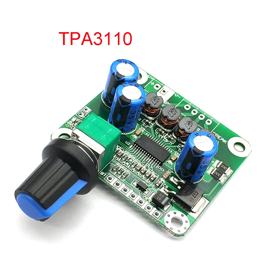 

Bluetooth 4,2 TPA3110 15 Вт + 15 Вт, цифровой стерео аудио усилитель мощности, Модуль платы 12 в-24 в