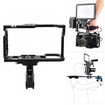 

YELANGU C9A BMPCC 4K Aluminum Alloy Cage Kit with 1/4 3/8 Screws Holes Professional Photography