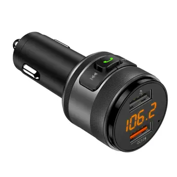 

FM Transmitter Wireless Bluetooth Car Kit Radio Adapter Music Player USB Charger