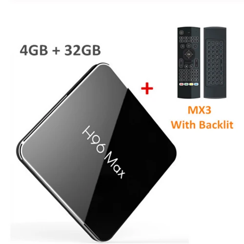 4GB32GB MX3 no VOICE H96 Max X2 Android 9,0 ТВ коробка Amlogic S905x2 LPDDR4 4 Гб 64 Гб четырехъядерный 2,4G/5G Wifi 4K смарт медиаплеер H96MAX PK X96 MAX - Цвет: 4GB32GB MX3 no VOICE
