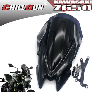 

Motorcycle Sports Touring WindScreen Windshield Viser Visor Wind Deflector Fits For KAWASAKI Z650 Z-650 2020-2021 Z 650 '20-'21
