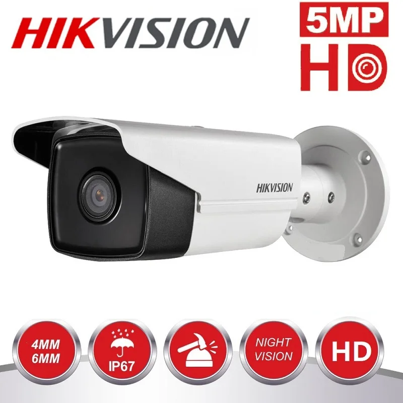 HIKVISION 5MP камера ночного видения DS-2CE16H0T-IT3F Turbo HD IR TVI/AHD/CVI/CVBS переключаемая IP67