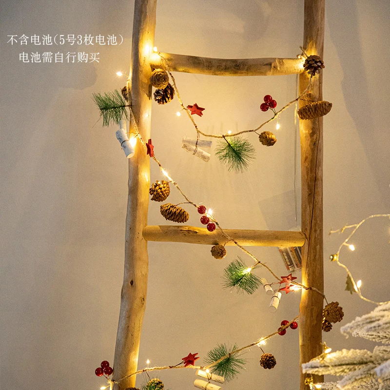

Christmas Decoration LED Light String Hanging Light DIY Pine Cone Christmas Color Light String Bedroom Room Scene Layout