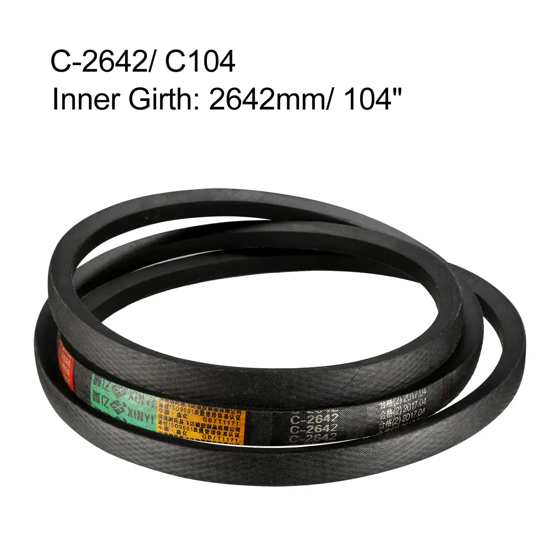 Uxcell C90-C104 сменный приводной ремень по периметру резиновый трансмиссионный ремень для машины