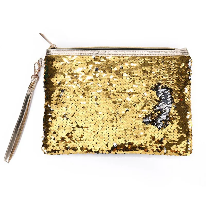 Creative Color Reversible Sequin Pencil Case Pencil Box Kawaii Pencil Bag Girls Children Pencil Bag School Office Supply