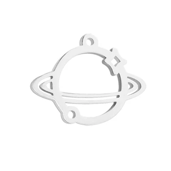 

MYLONGINGCHARM Universe Charms Pendant for Crafting Jewelry Making 20x25mm Stainless Steel Planet Findings