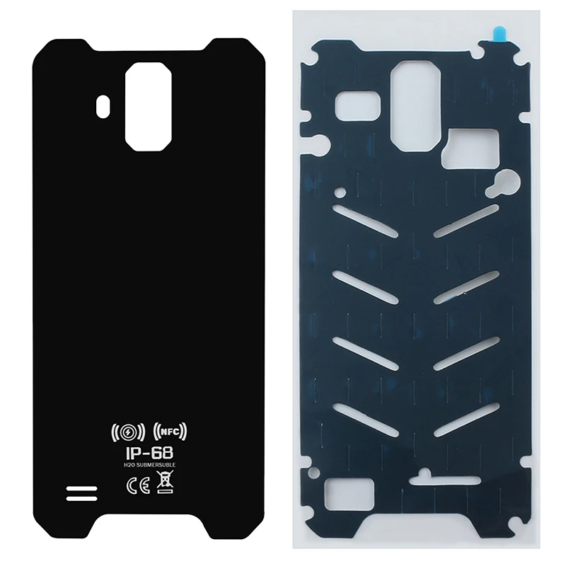 CoverLen and Sticker Ocolor для Blackview BV9600 крышка батареи Панель IP68 стеклянная панель для Blackview BV9600 Pro крышка батареи Панель стеклянная наклейка - Цвет: CoverLen and Sticker