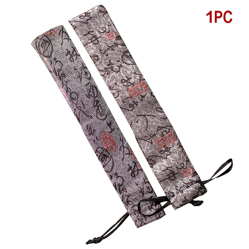 

Polyester Fabric Handicrafts Chinese Style Cover Case High Quality Hand Fan Bag Decorative Folding Hand Fan Pouch